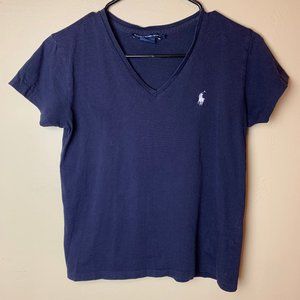 Ralph Lauren Sport V Neck T Shirt - Navy